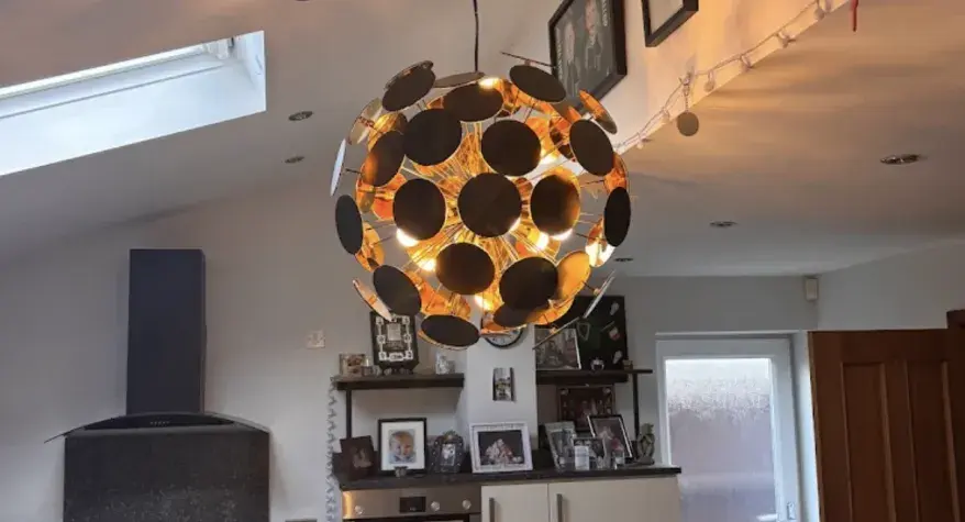 Bespoke light fitted by JS Morris in Solihull