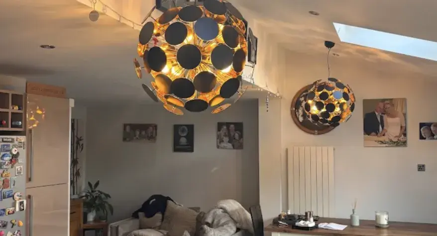 Bespoke light fitted by JS Morris in Solihull